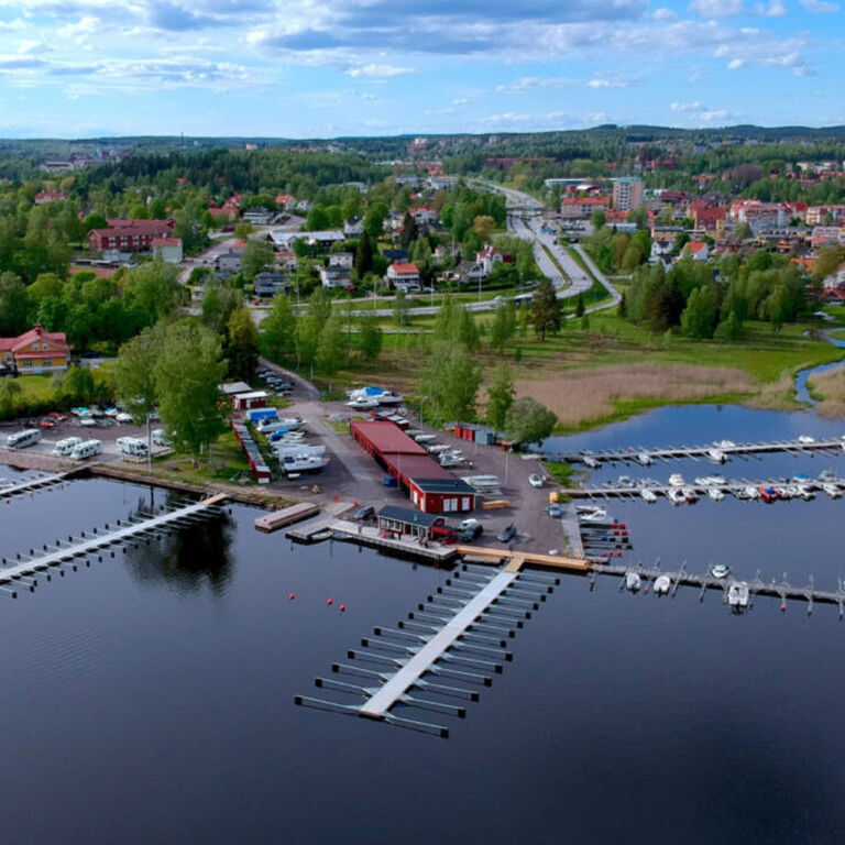 Drönarbild över Fagersta