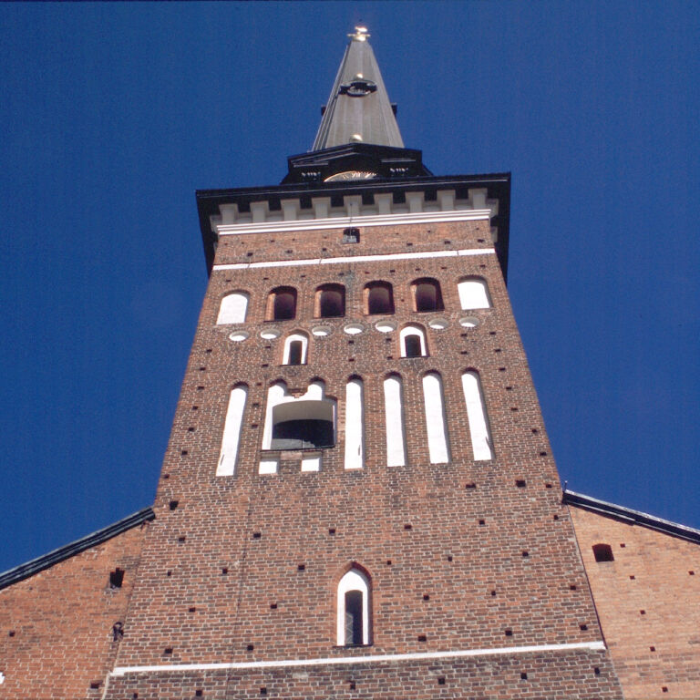 bild på kyrktornet Västerås Domkyrka