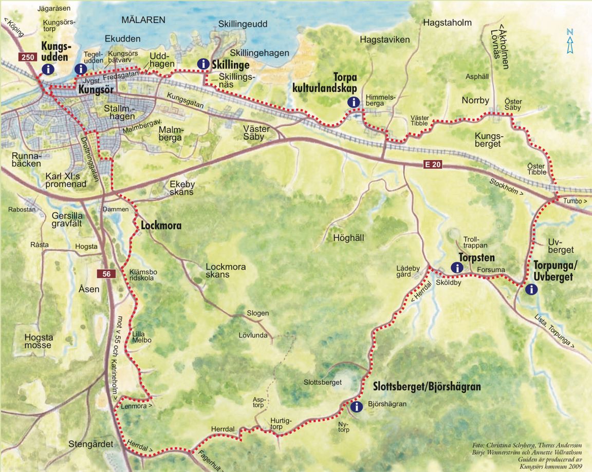 Visit vastmanland kungsor ostra cykelled karta